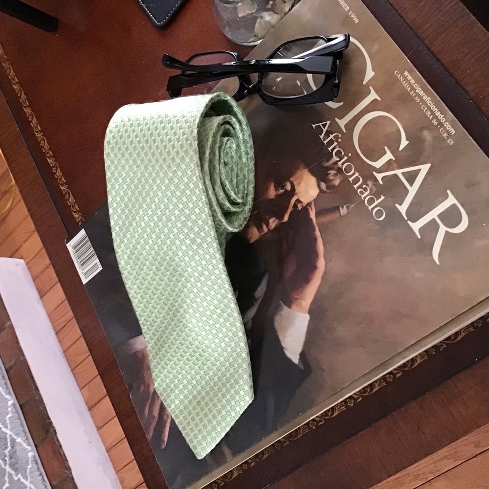 Haines & Bonner Handmade Yellow Silk Tie